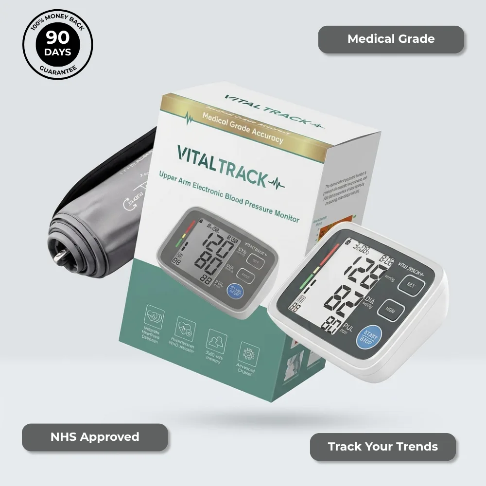 VitalTrack Pro Medical Grade Home Blood Pressure Monitor